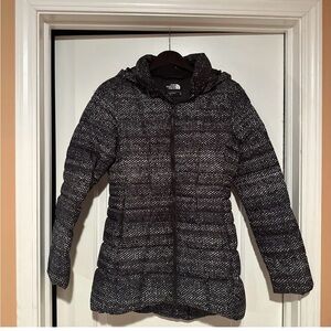 The North Face Women's Black and White Puffer Jacket